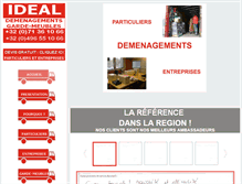 Tablet Screenshot of ideal-demenagements.com